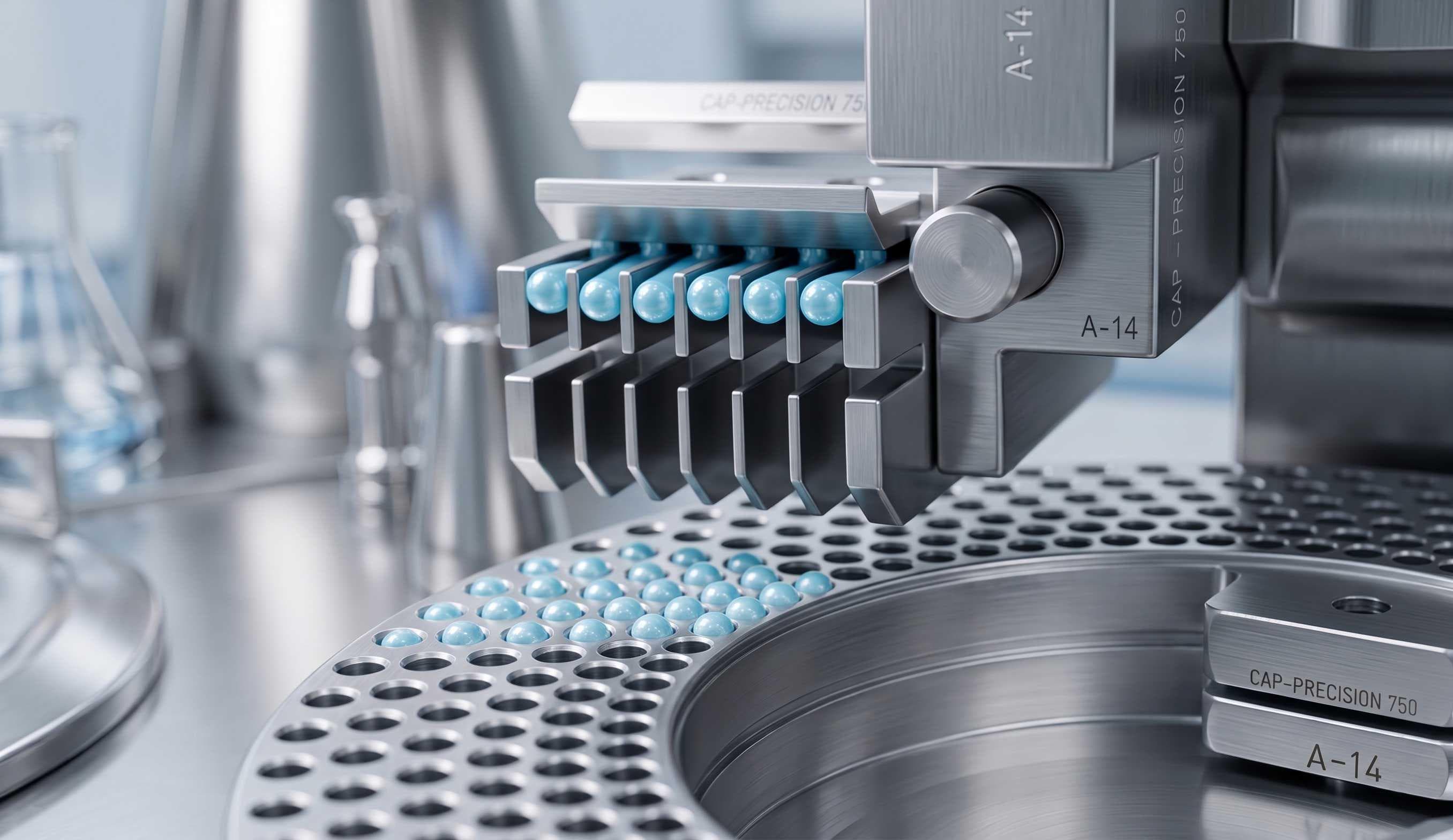 High-speed capsule manufacturing line at Riverpharm