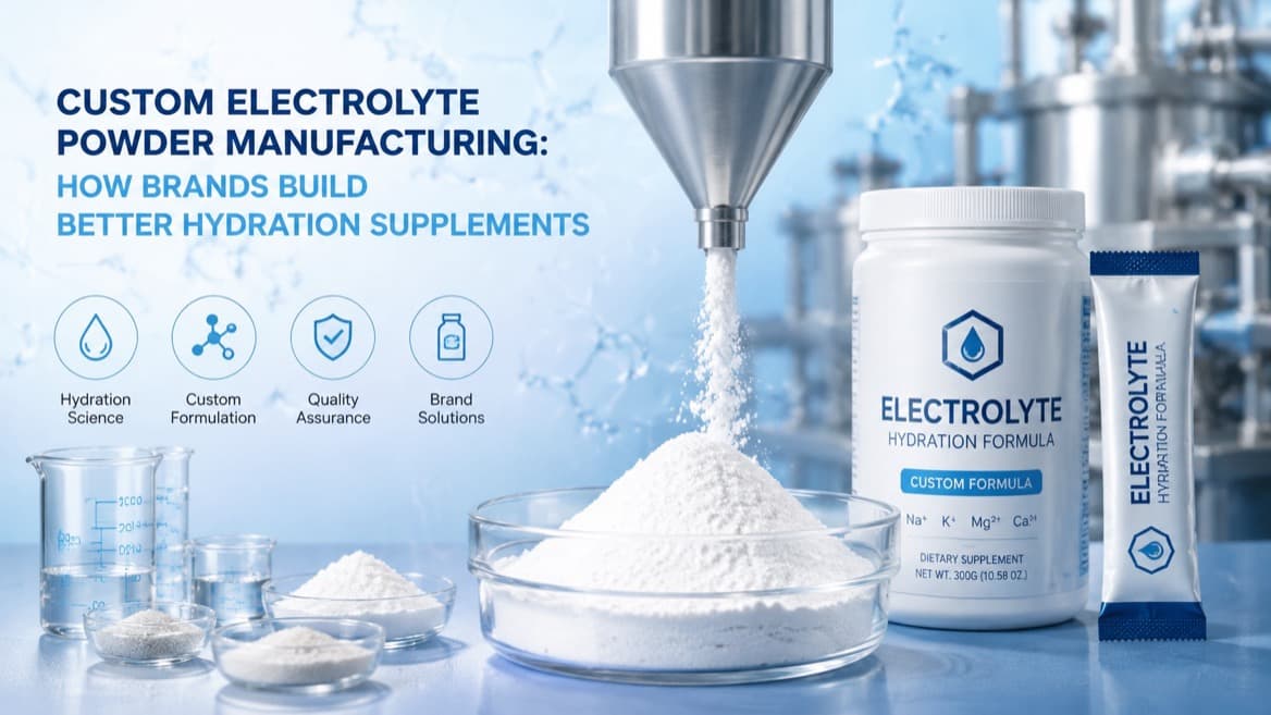 Custom Electrolyte Powder Manufacturing: How Brands Build Better Hydration Supplements